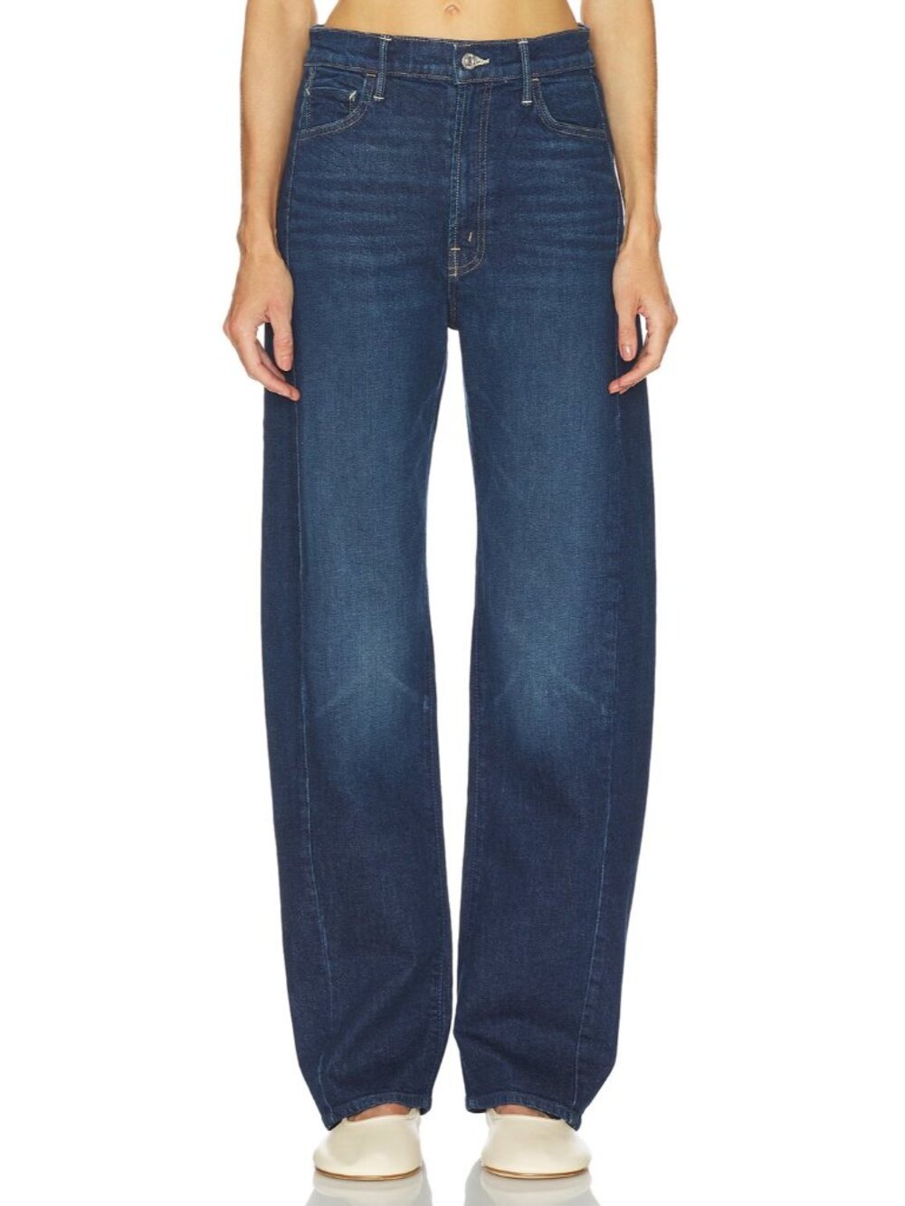 NWT Mother Superior The Full-pipe Skimp in Kicks And Riffs Barrel Jeans 27